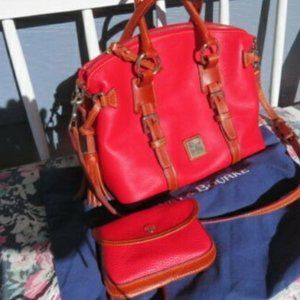 DOONEY & BOURKE LARGE RED SATCHEL -